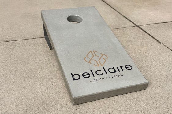 Outdoor Concrete Games bag toss / cornhole game byob4824